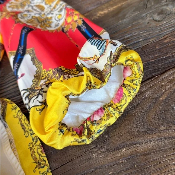 Dolce & Gabana 2011 vintage silk sheath dress swords and filigree - Picture 10 of 16